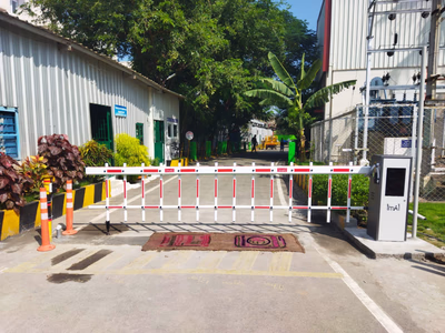 imAI boom barrier gate at Coptech Wire in Coimbatore