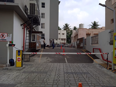 imAI smart automatic boom barrier gate at Sree Daksha Atulaniya in Coimbatore