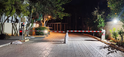 imAI ANPR, RFID, and sensor-triggered exit boom barrier gates at KRC Shantiniketan in Tirupur