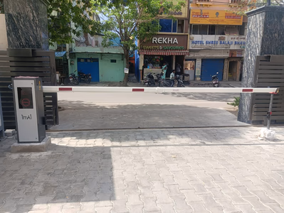 imAI vehicle access boom barrier deployed at RC Jones Castle in Chennai