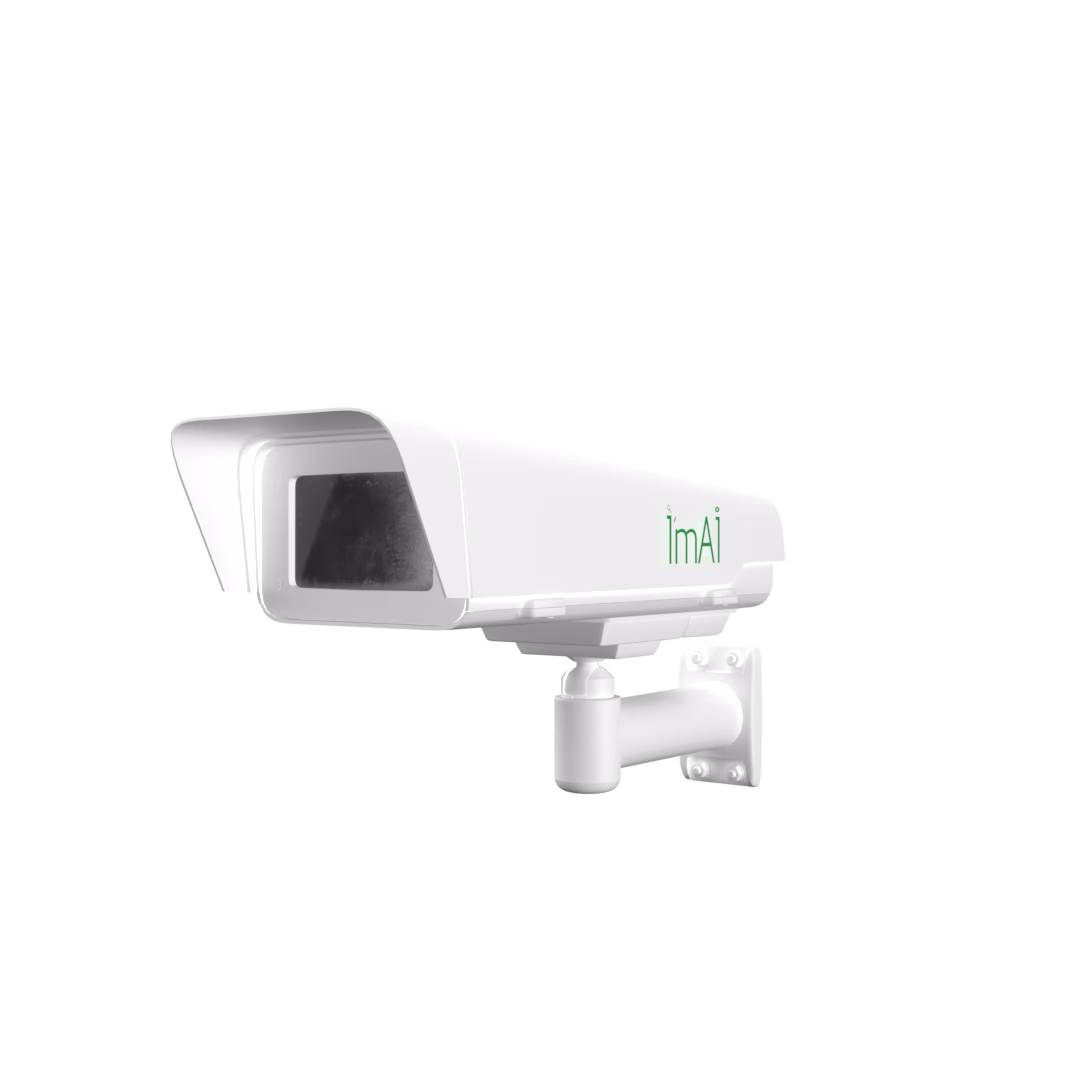 imAI Color VU ANPR IP camera designed for high-quality vehicle number plate recognition and precise security tracking