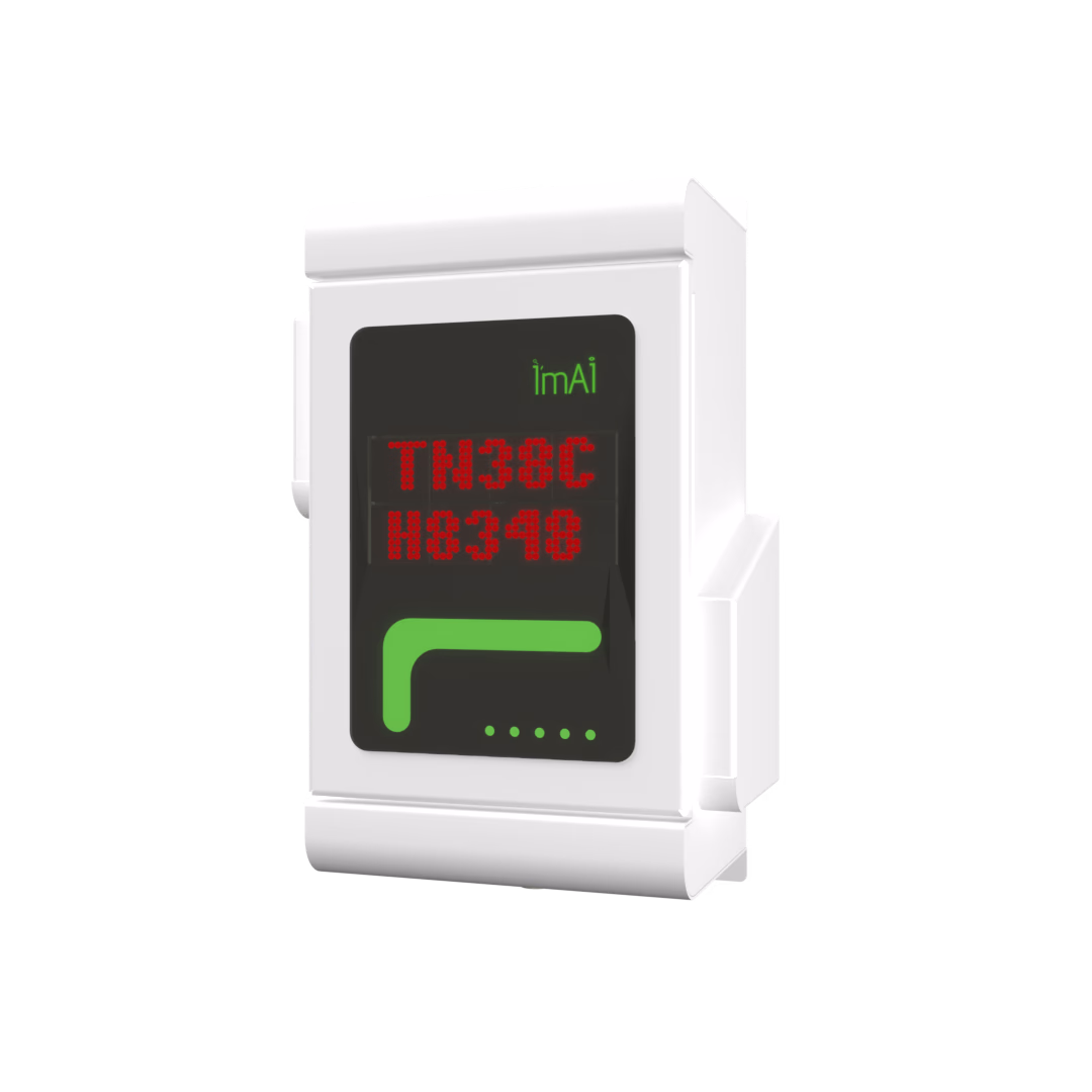 imAI weather-proof controller enclosure housing the AI access control electronics and real-time display systems