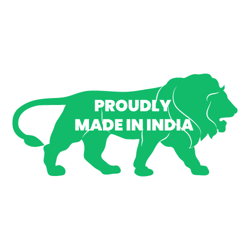Official Make in India lion logo representing imAI Technologies as a proud domestic manufacturer of boom barriers and security systems