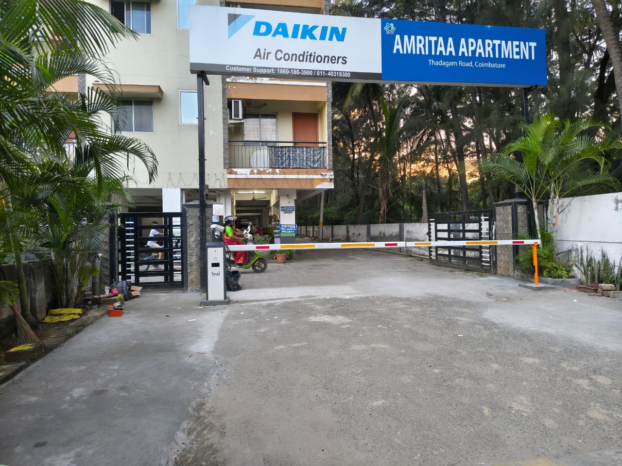 imAI Smart Automatic Boom Barrier deployed at Annai Amritaa, Coimbatore