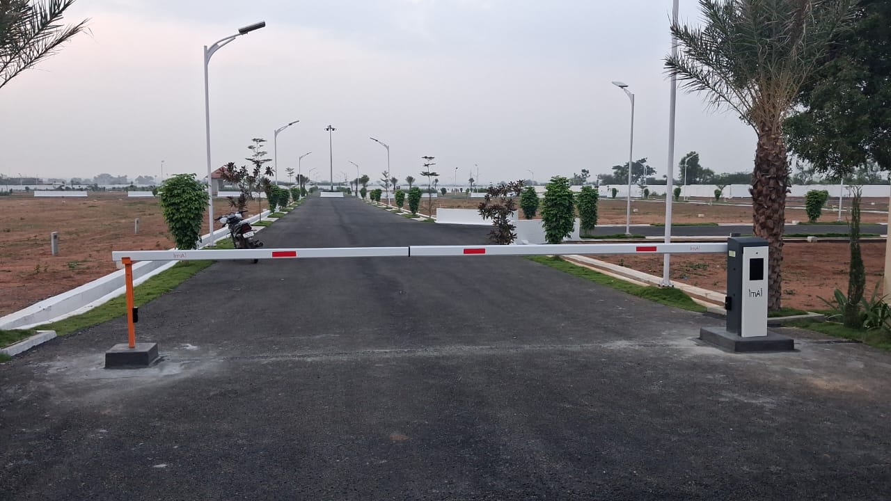 imAI boom barrier gate at Pooncholai Residency in Trichy